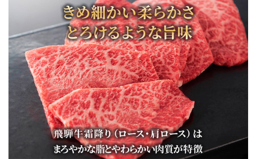 焼肉などに最適な飛騨牛スライスセット [A5等級] 飛騨牛焼肉用 1kg (500g×2パック)『ロース・肩ロース肉』[0167]