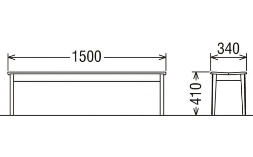 [幅1500] カリモク家具『ベンチ』CU4836 [1107]