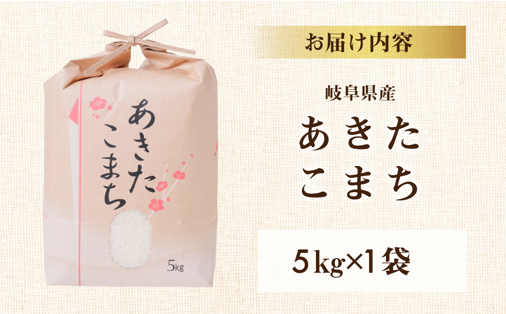 令和6年産 新米 あきたこまち 5kg 米 先行予約 米 こめ ごはん 白米 岐阜県産 本巣市 お米 玄米 精米 おにぎり 弁当 旨味 甘い 和食 寿司 アグリード [mt551] 