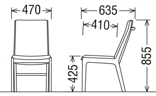 カリモク家具『ダイニングチェア』CU4135 [1096]