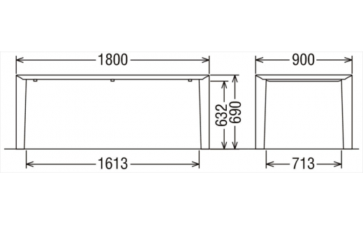 [幅1800] カリモク家具『ダイニングテーブル』DU6200 [1137]
