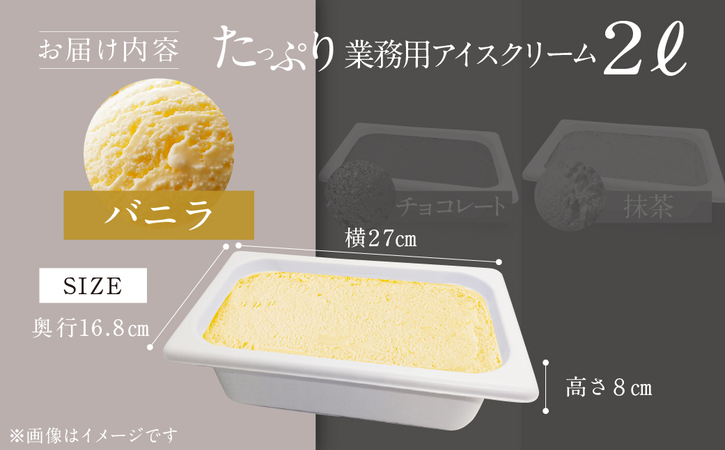 [バニラ味] 業務用アイス2リットル 大容量 アイスクリーム 訳あり 訳アリ 北海道産 純 生クリーム 牛乳 国産 岐阜県 本巣市 卵 無添加 甘い スイーツ デザート  たっぷり コーヒー メロン いちご フロート 自宅用  [mt184]