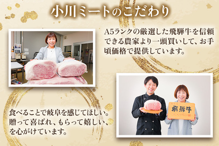 [3ヶ月定期便][A5等級]飛騨牛焼き肉用 1kg(500g×2パック)『ロース・肩ロース肉』[0345]