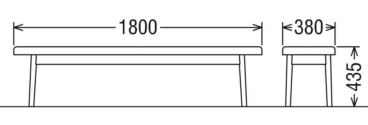 [幅1800]カリモク家具『ベンチ』CW6676 [1290]