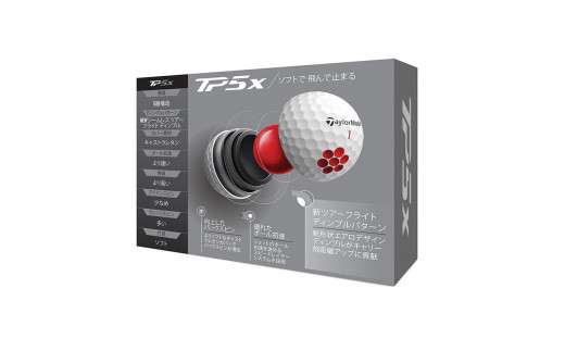 ゴルフボール]テーラーメイド TP5X 3ダースセット もとまるプリント