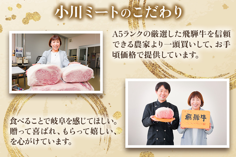 [3ヶ月定期便][A5等級]飛騨牛赤身肉焼き肉用 1kg(500g×2パック)『モモ・カタ肉』[0349]