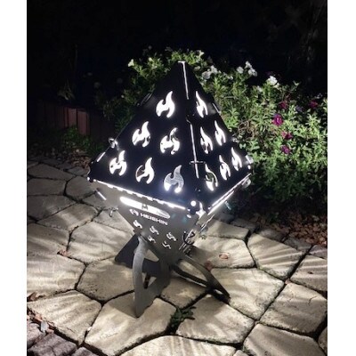 組み立て式焚火台　ランタンシリーズ　炎柄【1352819】