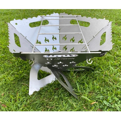 組み立て式焚火台　-TOMORU-(Mサイズ)炎柄【1352278】