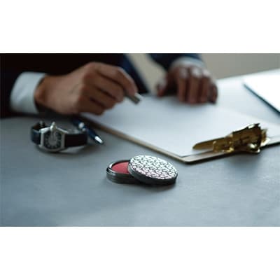 朱肉ケース　ハニカム　パール【1104140】