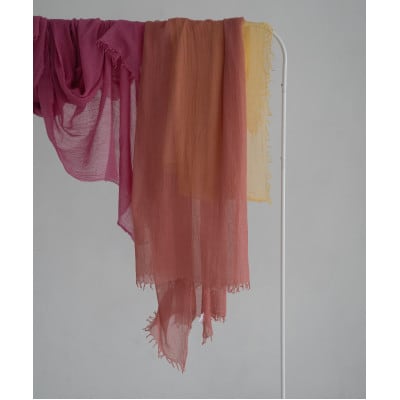 オーガニックコットン知多木綿ストール　コチニールピンク【1695157】