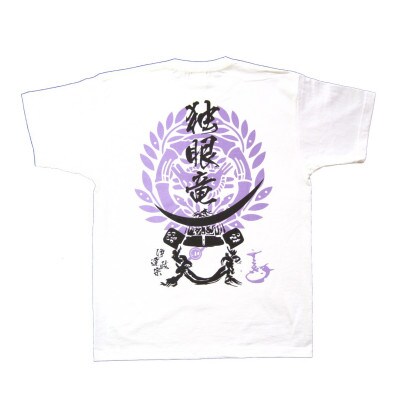 戦国武将Tシャツ 伊達政宗(ホワイト,Sサイズ)【1480799】