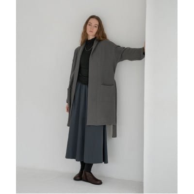 パイル羽織ジャケット(起毛加工なし)　ログウッドアカネマリーゴールドグレー【1695118】