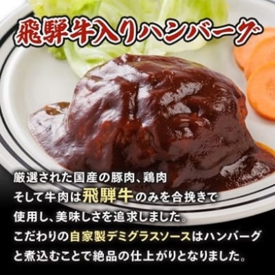 【2ヵ月毎定期便】飛騨牛三昧(ハンバーグ・カレー・牛丼の冷凍食品3種セット)全3回【配送不可地域：離島】【4079778】