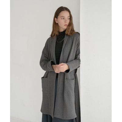 パイル羽織ジャケット(起毛加工あり)　ログウッドアカネマリーゴールドグレー【1695123】