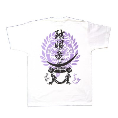 戦国武将Tシャツ 伊達政宗(ホワイト,Lサイズ)【1480791】