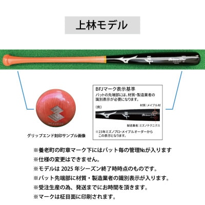 ミズノプロ【上林モデル】硬式メイプル木製バット【1675512】