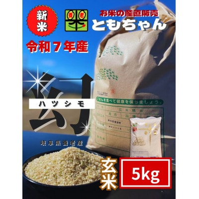 令和7年産　幻のハツシモ(旧品種)　玄米　5kg【1690466】