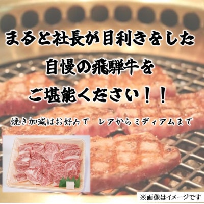 【飛騨牛】ロース・肩ロース焼き肉　400g(牛脂付き)【配送不可地域：離島】【1619921】