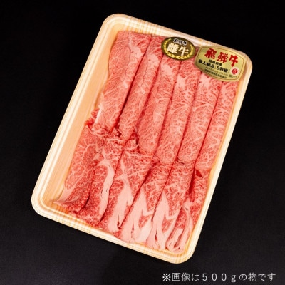 【最飛び雌牛】飛騨牛A5等級モモカタスライス　500g【配送不可地域：離島】【1520155】