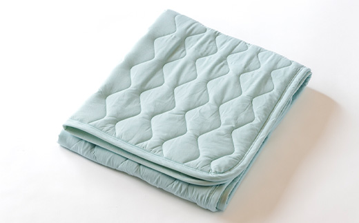 消臭吸汗効果のあるベッドパッド　ブルー【1656223】
