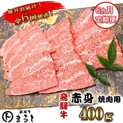 【毎月定期便】飛騨牛　赤身焼肉　400g全6回【配送不可地域：離島】【4088611】