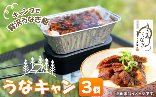 【キャンプ飯】うなぎでキャンプ飯!うなキャン3個セット【配送不可地域：離島・沖縄県】【1443861】
