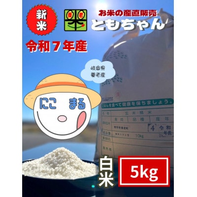 令和7年産　にこまる　白米　5kg【1693239】