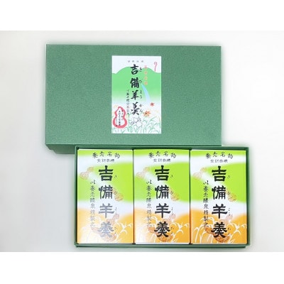 養老名物　吉備羊羹　ミニ3個箱入【配送不可地域：離島・北海道・沖縄県・東北・中国・四国・九州】【1676361】