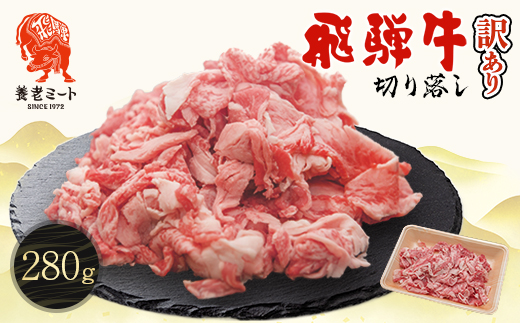 飛騨牛　切り落し　280g　訳あり【配送不可地域：離島】【1622911】