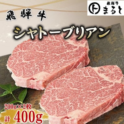 飛騨牛ヒレ ステーキ　シャトーブリアン 計400g(200g×2枚)【配送不可地域：離島】【1746490】