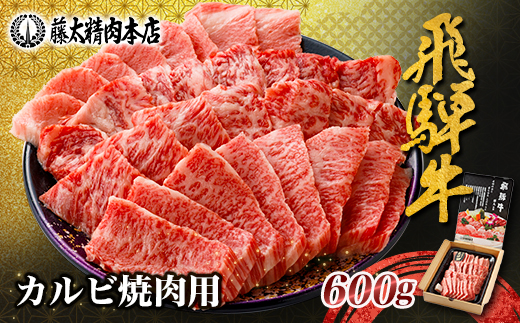 【飛騨牛】カルビ焼肉600g【配送不可地域：離島】【1046750】