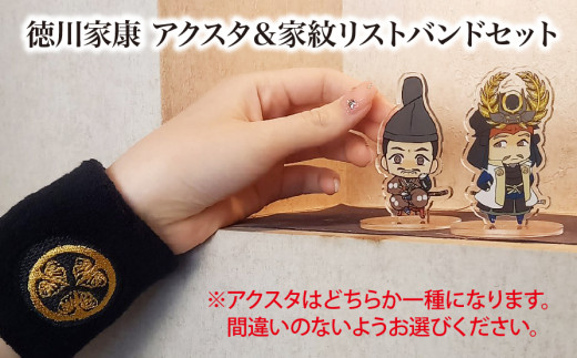 【家康といつも一緒】徳川家康 アクスタ（しかみ像）＆家紋リストバンドセット