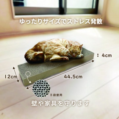 日本製 猫の爪とぎ10個入スリムタイプ お徳用 くずが散らばりにくい 訳ありB【1451170】