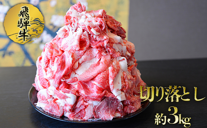 飛騨牛切り落とし約3kg（約500g×6パック）