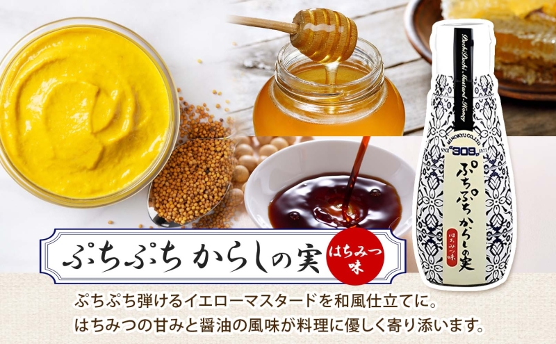  美ノ久 ぷちぷちからしの実 110g×3本 調味料 プチプチ ぷちぷち からし カラシ からしの実 粒マスタード はちみつ醤油 甘じょっぱい 万能 万能調味料 常備 チューブタイプ グリル サラダ ドレッシング お取り寄せご当地 送料無料 岐阜県 安八町