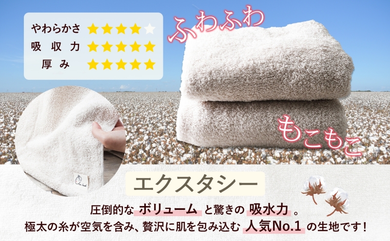 エアーかおる エクスタシー バスタオル 1枚 プレゼント ギフト 贈り物 エアーかおる 吸水力 ふわふわ もこもこ ボリューム  柔らか 赤ちゃん 吸水性 敏感肌 洗顔 内祝い コットン 御礼 お礼 日用品 軽量 綿100% 浅野撚糸 送料無料 岐阜県 安八町