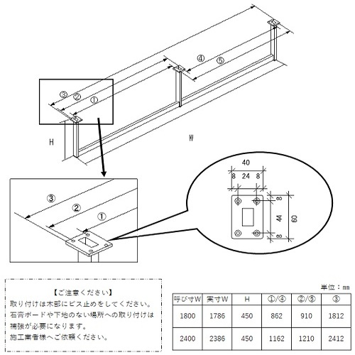 ハンガーバー E型 W1800H450 ハンガーバー ハンガーパイプ アイアンバー 物干し ブラック 天吊り 天井 ハンギングバー 施主支給 ランドリーバー ランドリールーム 吊り下げ 室内干し クローゼット クローク