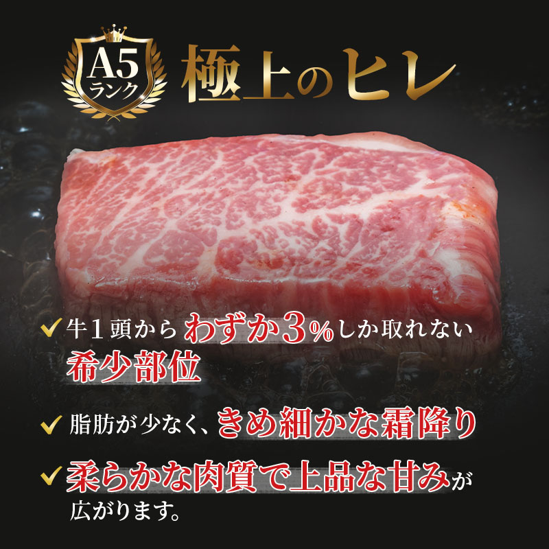 ふるさと納税　飛騨牛 牛肉 ステーキ ヒレ 150g×3枚 計450g A5 和牛