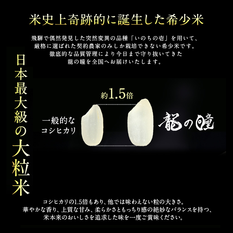 米 3kg 龍の瞳 池田町産 日本人が最も好む希少米 大粒 栄養価の高い 8分づき 分つき精米 お米 おこめ こめ コメ ごはん ご飯 低農薬栽培 岐阜県