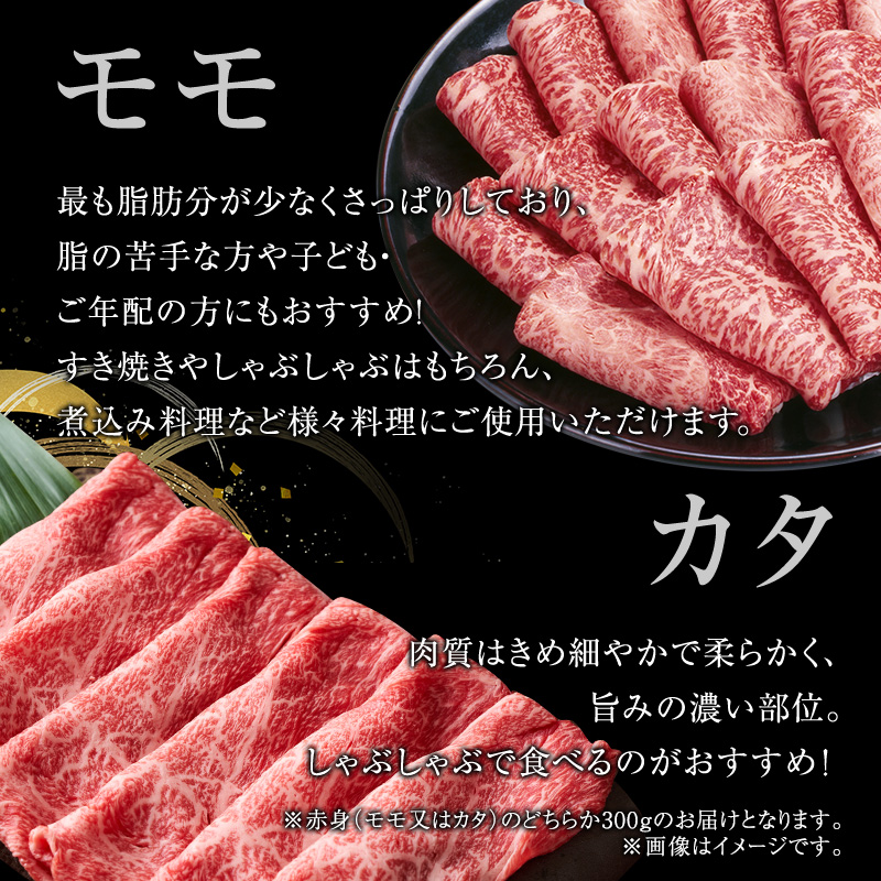 【定期便12ヶ月】牛肉 飛騨牛 すき焼き しゃぶしゃぶ セット 赤身 モモ 又は カタ 300g 黒毛和牛 Ａ5 美味しい お肉 牛 肉 和牛 すき焼き肉 すきやき すき焼肉 しゃぶしゃぶ肉 【岐阜県池田町】