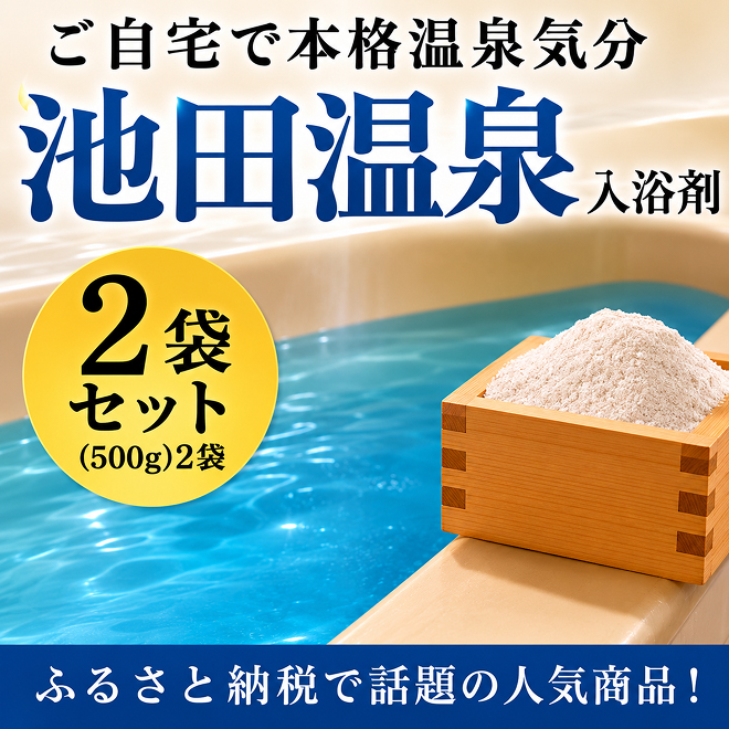 池田温泉入浴剤（500g）2袋セット バス用品