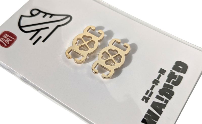 【4005】スニーカーWA! かざり クローバー ゴールド