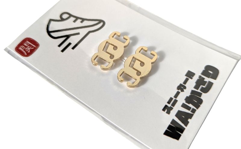 【4010】スニーカーWA! かざり 八分音符 ゴールド