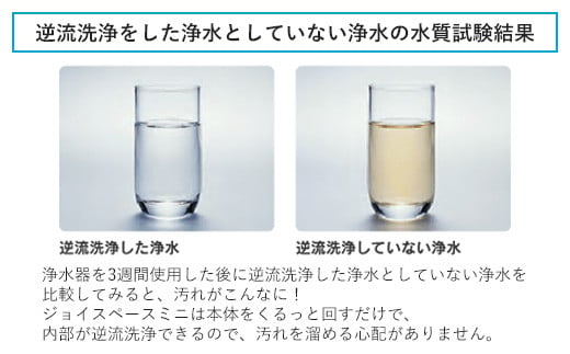 【25094】 浄水器 蛇口直結型 ジョイスペースミニ 本体 蛇口 浄水 ろ過 活性炭 日本製 水道 飲み水 飲料水 塩素除去 コンパクト ふるさと納税 ギフト プレゼント 岐阜県 日本製 送料無料 ドリームバンク