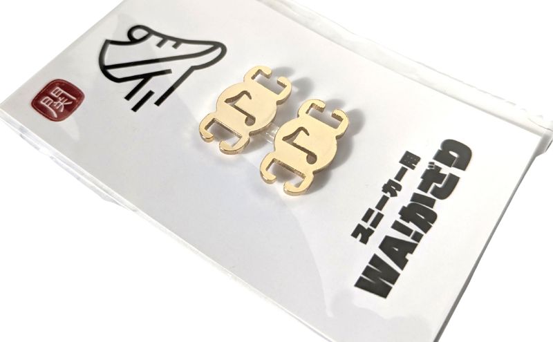 【4006】スニーカーWA! かざり 四分音符 ゴールド