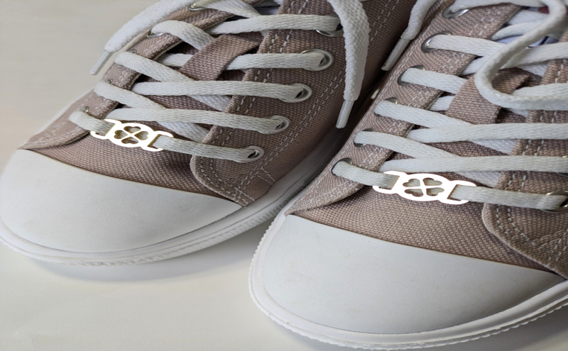 【4005】スニーカーWA! かざり クローバー ゴールド