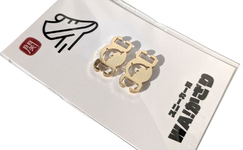 【4011】スニーカーWA! かざり イルカ ゴールド