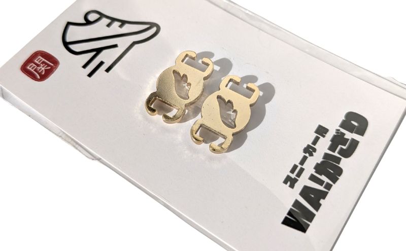 【4008】スニーカーWA! かざり 羽根 ゴールド