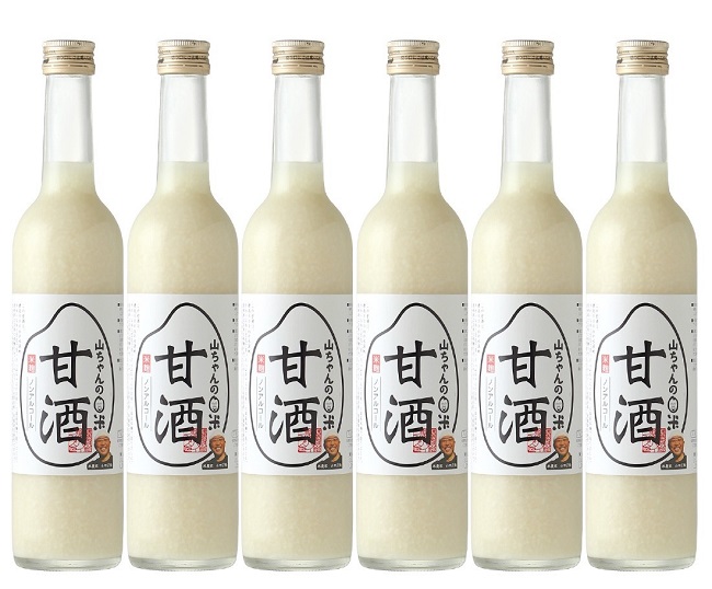 【定期便6回】『無添加・米麹』山ちゃんの甘酒 500ml　6本セット