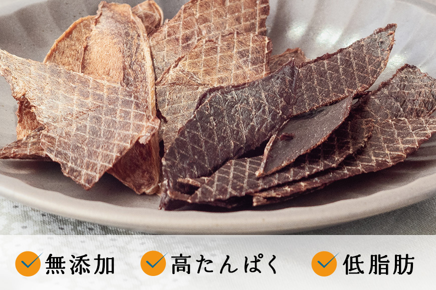 猪＆鹿ジャーキー (犬用おやつ) 各1袋  添加物不使用 国産 ペットフード お肉 おやつ いぬ ドッグフード ジビエ ドライ 猪肉 鹿肉 犬